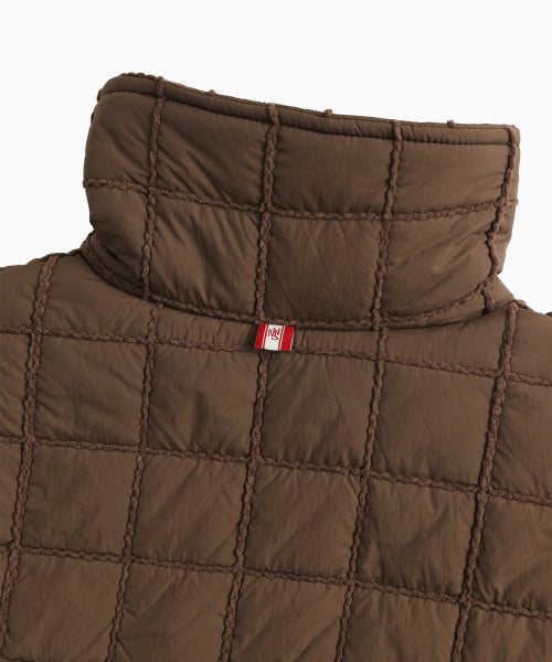 MNS SHORT PUFFER JACKET - 2 COLORS BROWN