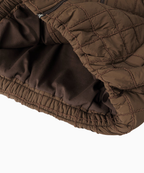 MNS SHORT PUFFER JACKET - 2 COLORS BROWN