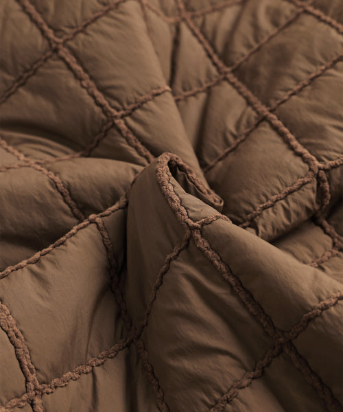 MNS SHORT PUFFER JACKET - 2 COLORS BROWN
