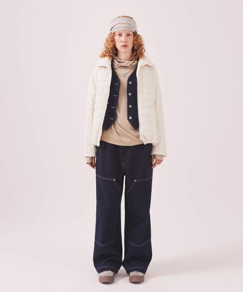 MNS SHORT PUFFER JACKET - 2 COLORS IVORY