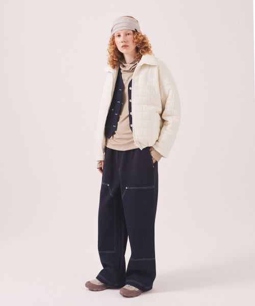 MNS SHORT PUFFER JACKET - 2 COLORS IVORY