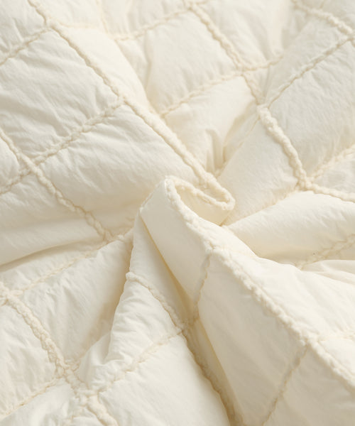 MNS SHORT PUFFER JACKET - 2 COLORS IVORY