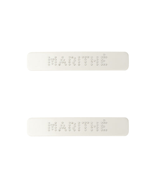 REGULAR LOGO METAL BALL HAIR PIN 2PACK - 3 COLORS IVORY