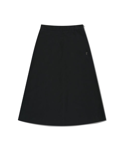W SEMI FLARE SKIRT - 2 COLORS BLACK