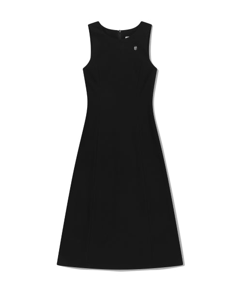 W SLEEVELESS LONG DRESS - 2 COLORS BLACK