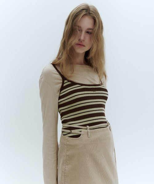 SYMBOL LOGO KNIT SLEEVELESS - 2 COLORS