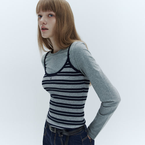 SYMBOL LOGO KNIT SLEEVELESS - 2 COLORS