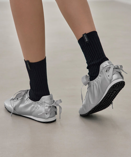 DOUBLE TIED SNEAKERS · - 4 COLORS BLACK