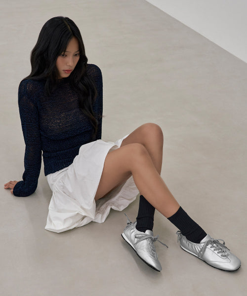 DOUBLE TIED SNEAKERS · - 4 COLORS BLACK