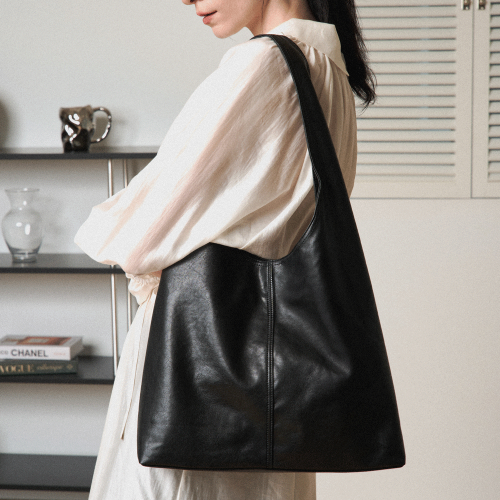 DAY HOBO BAG - 2 COLORS BLACK