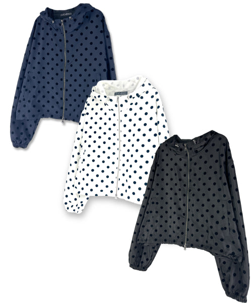 DOT HOODIE IVORY