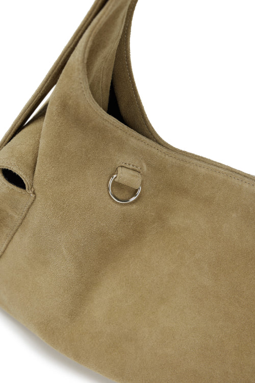 DEINET SUEDE BUCKLE BAG BEIGE