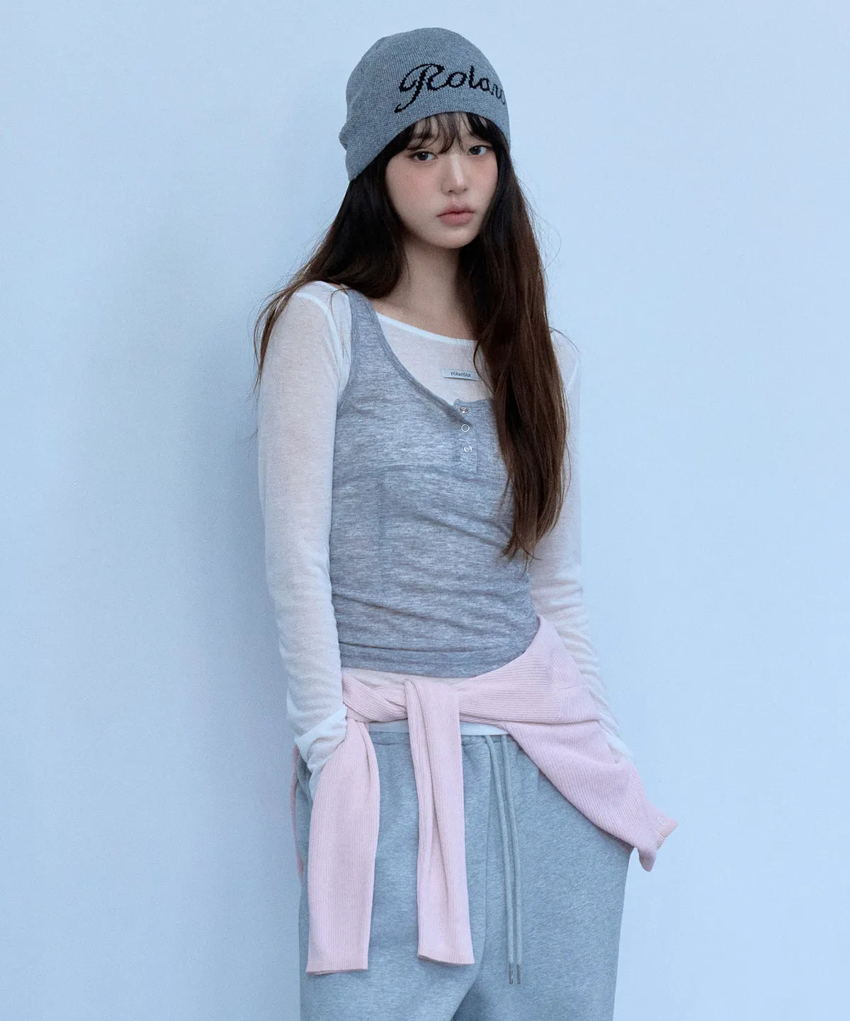 SLEEVELESS LAYERED T-SHIRT SET -  4 colors