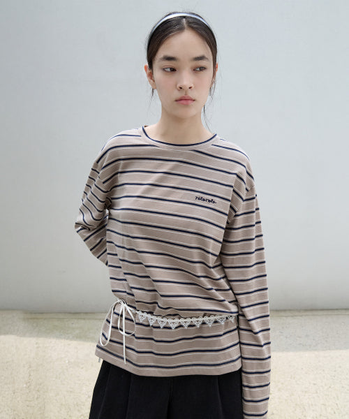 MULTI STRIPE T-SHIRT - 2 COLORS BROWN