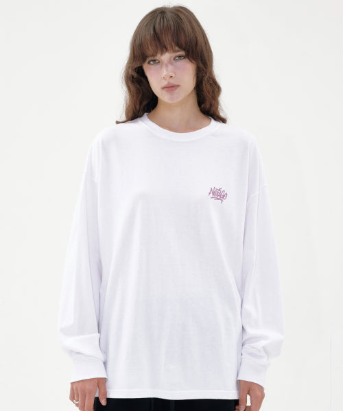 LETTERING LOGO LONG SLEEVE - 2 COLORS IVORY
