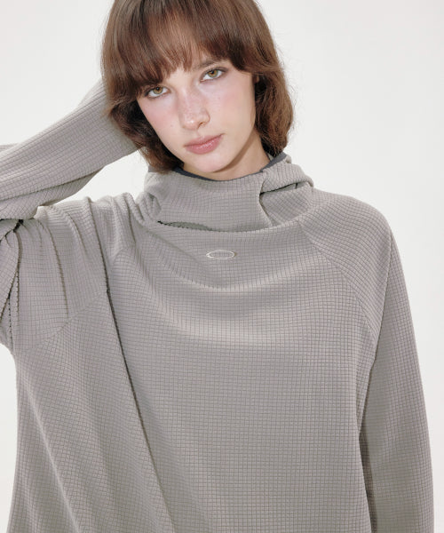 WAFFLE WARMER HOODIE - 3 COLORS KHAKI BEIGE