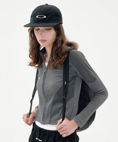 MULTI WAFFLE ZIP-UP CHARCOAL