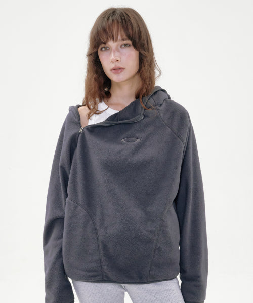 INCISION FLEECE HOODIE CHARCOAL