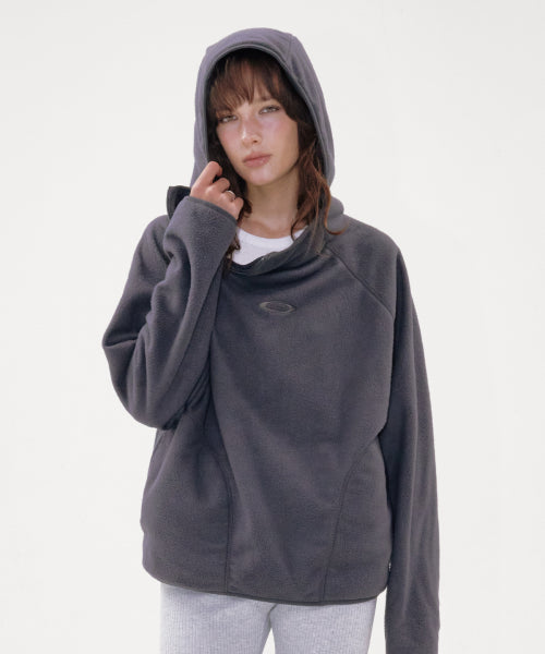 INCISION FLEECE HOODIE CHARCOAL
