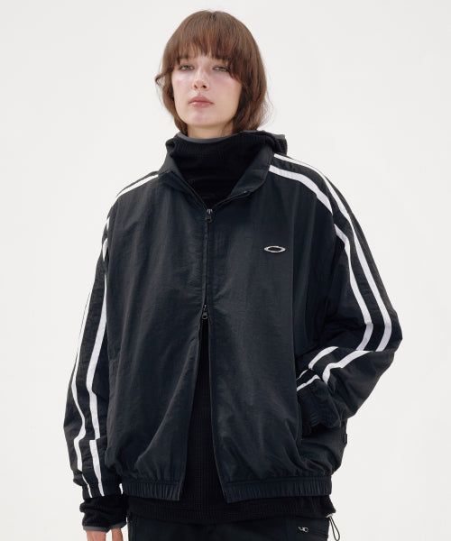SYMBOL LOGO TRACK JACKET BLACK