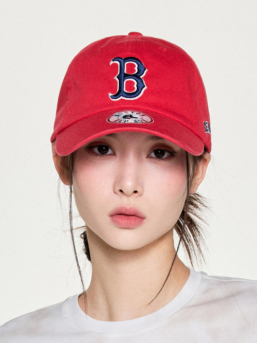 SIGNATURE UNSTRUCTURED BALL CAP DET #KARINA同款! - 12 COLORS RED