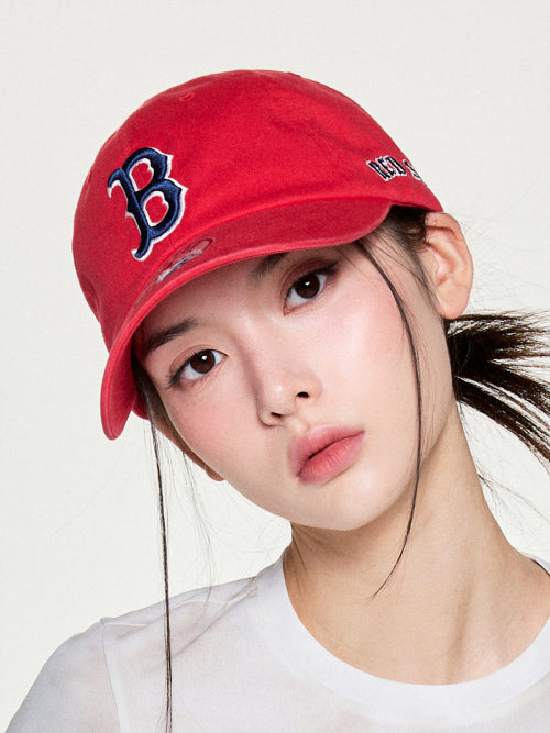 SIGNATURE UNSTRUCTURED BALL CAP LA #KARINA同款! - 12 COLORS RED