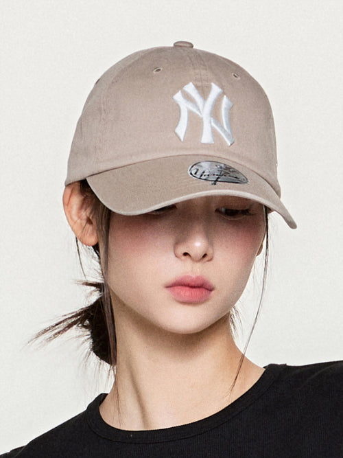 SIGNATURE UNSTRUCTURED BALL CAP NY #KARINA同款! - 12 COLORS BEIGE
