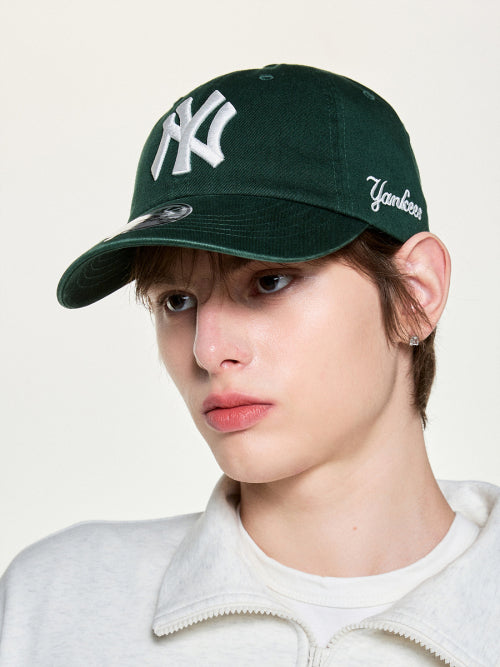 SIGNATURE UNSTRUCTURED BALL CAP NY #KARINA同款! - 12 COLORS GREEN