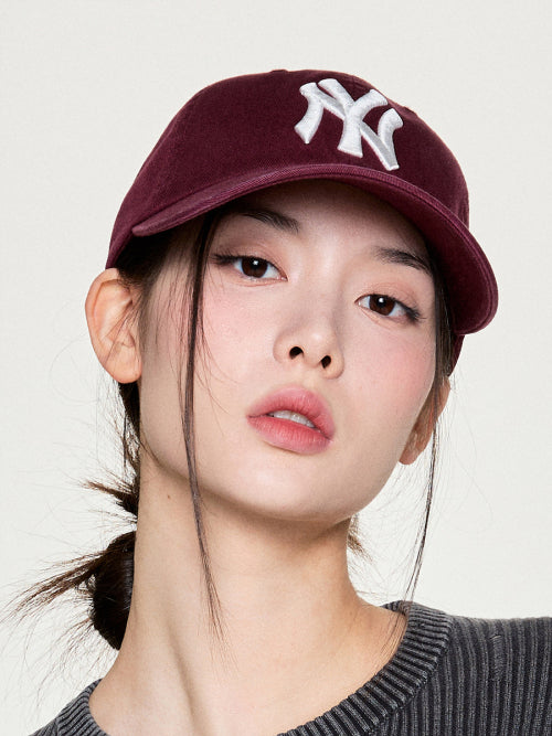 SIGNATURE UNSTRUCTURED BALL CAP NY #KARINA同款! - 12 COLORS WINE