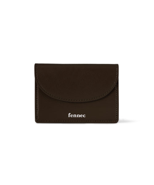CRINKLE HALFMOON MINI WALLET ESPRESSO AS SHOWN