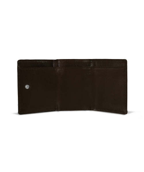 CRINKLE HALFMOON MINI WALLET ESPRESSO AS SHOWN