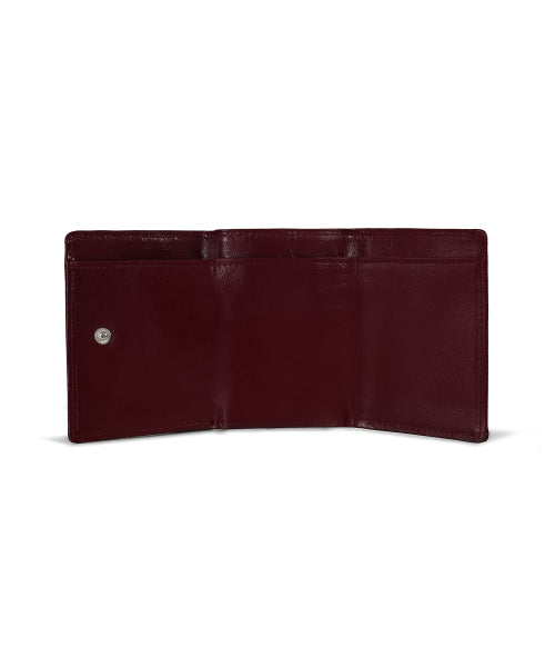 CRINKLE HALFMOON MINI WALLET DEEP CHERRY AS SHOWN
