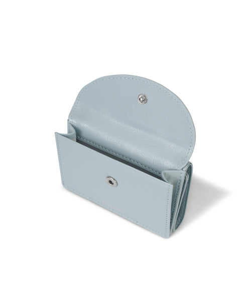 CRINKLE HALFMOON MINI WALLET SOFT - 2 COLORS BLUE