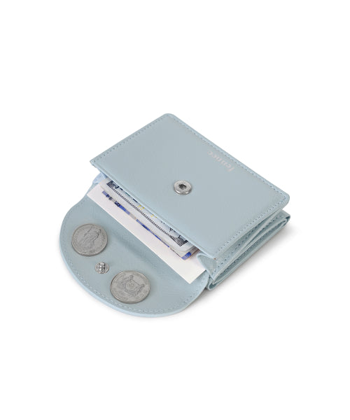 CRINKLE HALFMOON MINI WALLET SOFT - 2 COLORS BLUE
