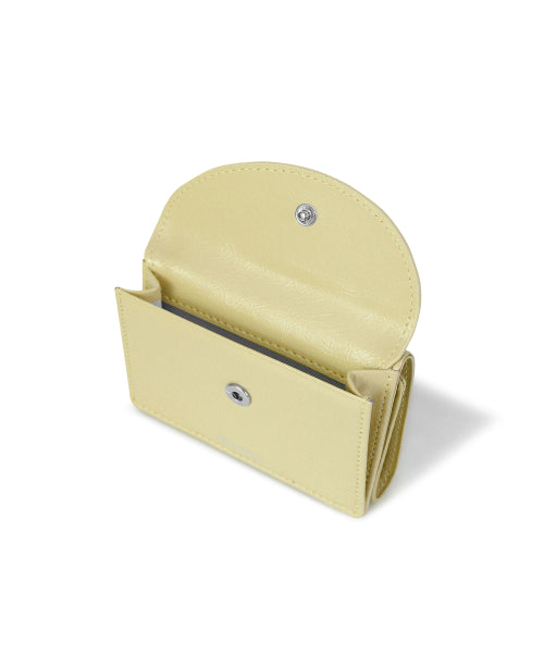 CRINKLE HALFMOON MINI WALLET SOFT - 2 COLORS OLIVE