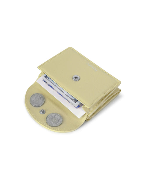 CRINKLE HALFMOON MINI WALLET SOFT - 2 COLORS OLIVE