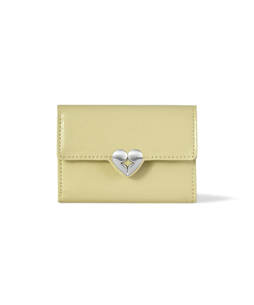 HEARTY FLAP WALLET SOFT OLIVE