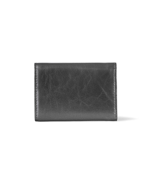 MATT TRIANGLE WALLET METAL GREY
