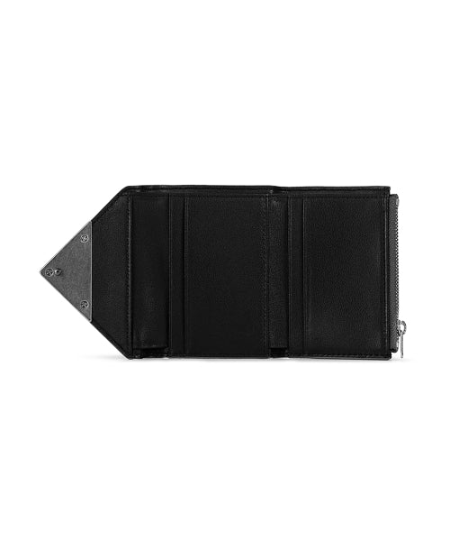 MATT TRIANGLE WALLET METAL GREY