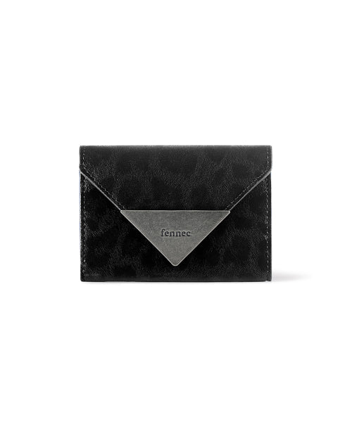 MATT TRIANGLE WALLET - 4 COLORS BLACK