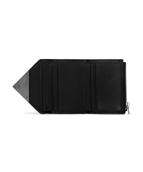 MATT TRIANGLE WALLET - 4 COLORS BLACK
