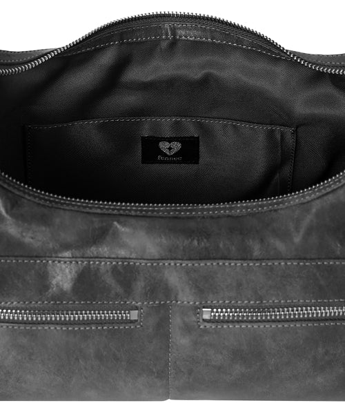 READY HOBO BAG - STONE - 3 COLORS METAL GREY