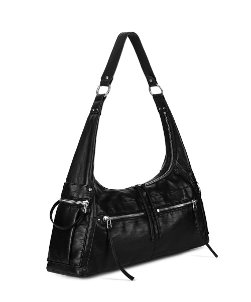 READY HOBO BAG - STONE - 3 COLORS BLACK