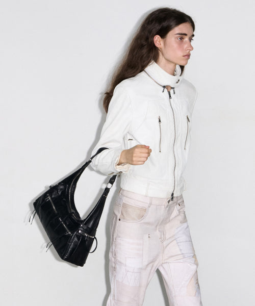 READY HOBO BAG - STONE - 3 COLORS BLACK