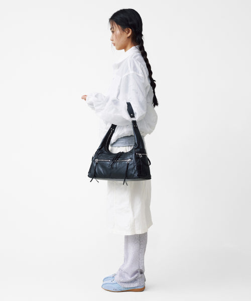 READY HOBO BAG - STONE - 3 COLORS BLACK