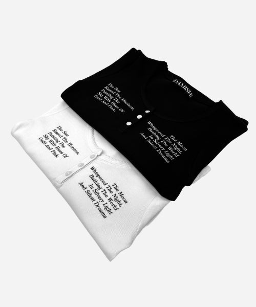 BUTTON SLEEVE LONG - 2 COLORS BLACK