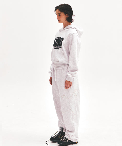 HAZY ELVE LOGO HOODIE - 2 COLORS GREY