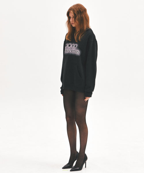 FOUR STAR LOGO HOODIE BLACK