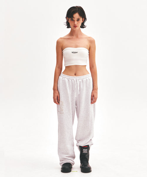 MESSY ALPHA LOGO SWEATPANTS - 3 COLORS GREY
