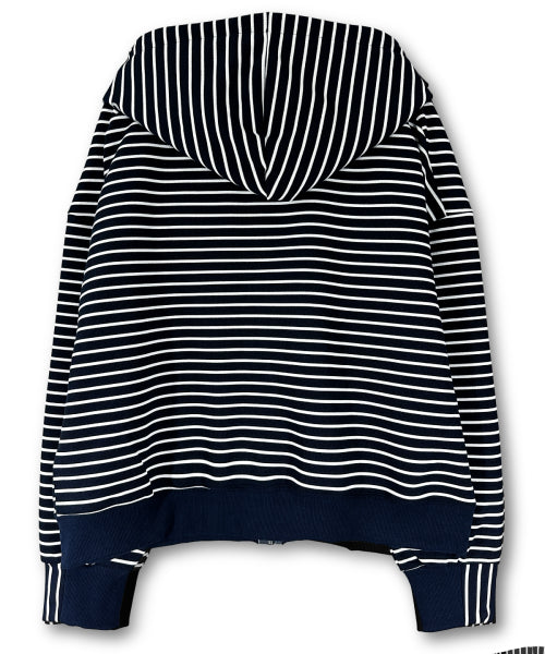 STRIPE HOODIE - 3 COLORS NAVY